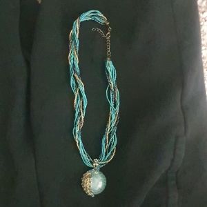 Peacock necklace